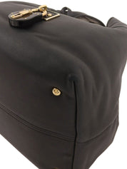 ナッパレザーハンドバッグ ブラック