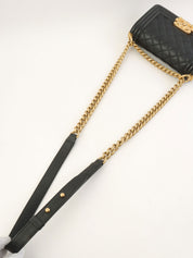 2019年頃製 ボーイシャネルチェーンショルダーバッグ ブラック