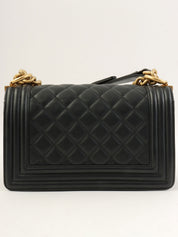 2019年頃製 ボーイシャネルチェーンショルダーバッグ ブラック