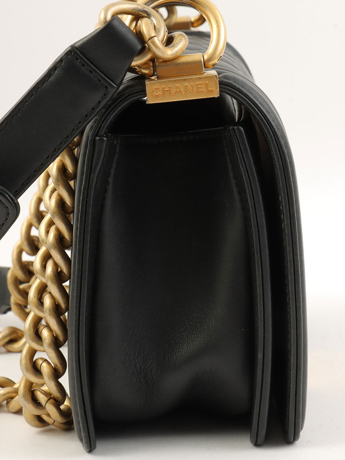 2019年頃製 ボーイシャネルチェーンショルダーバッグ ブラック