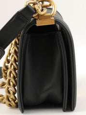 2019年頃製 ボーイシャネルチェーンショルダーバッグ ブラック