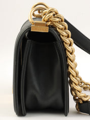 2019年頃製 ボーイシャネルチェーンショルダーバッグ ブラック