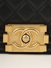 2019年頃製 ボーイシャネルチェーンショルダーバッグ ブラック