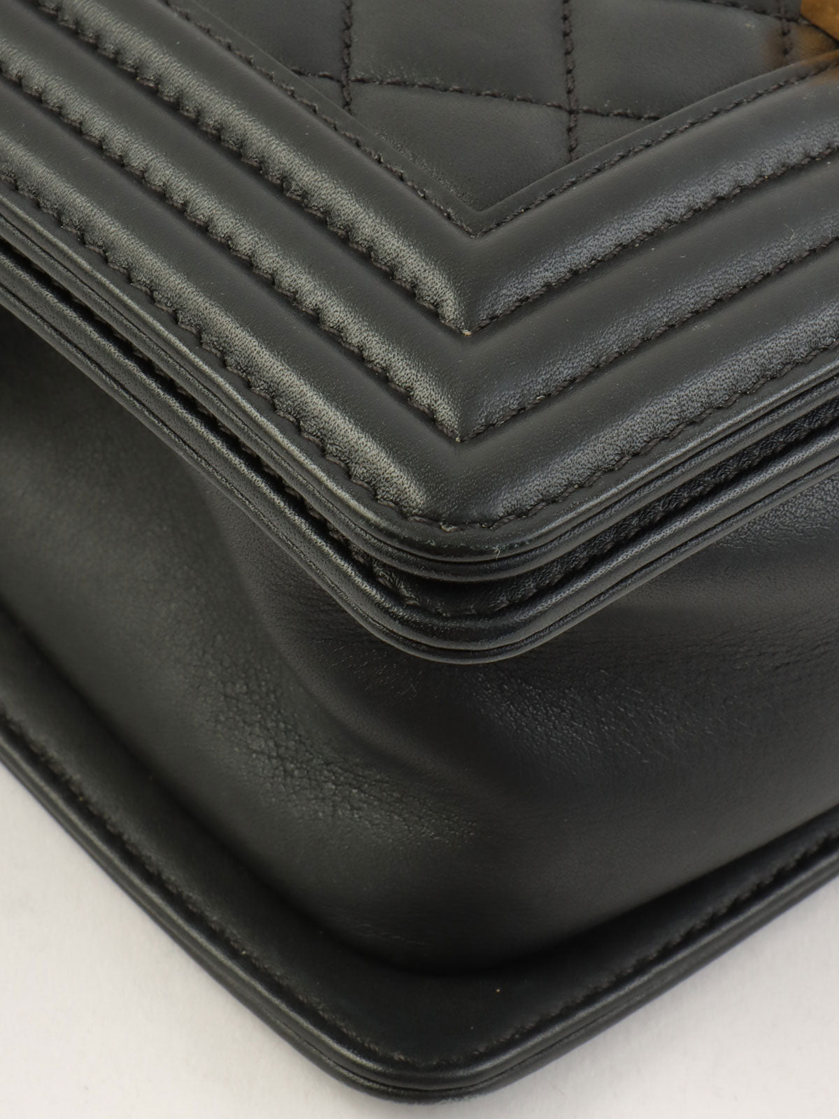 2019年頃製 ボーイシャネルチェーンショルダーバッグ ブラック