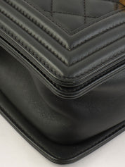 2019年頃製 ボーイシャネルチェーンショルダーバッグ ブラック