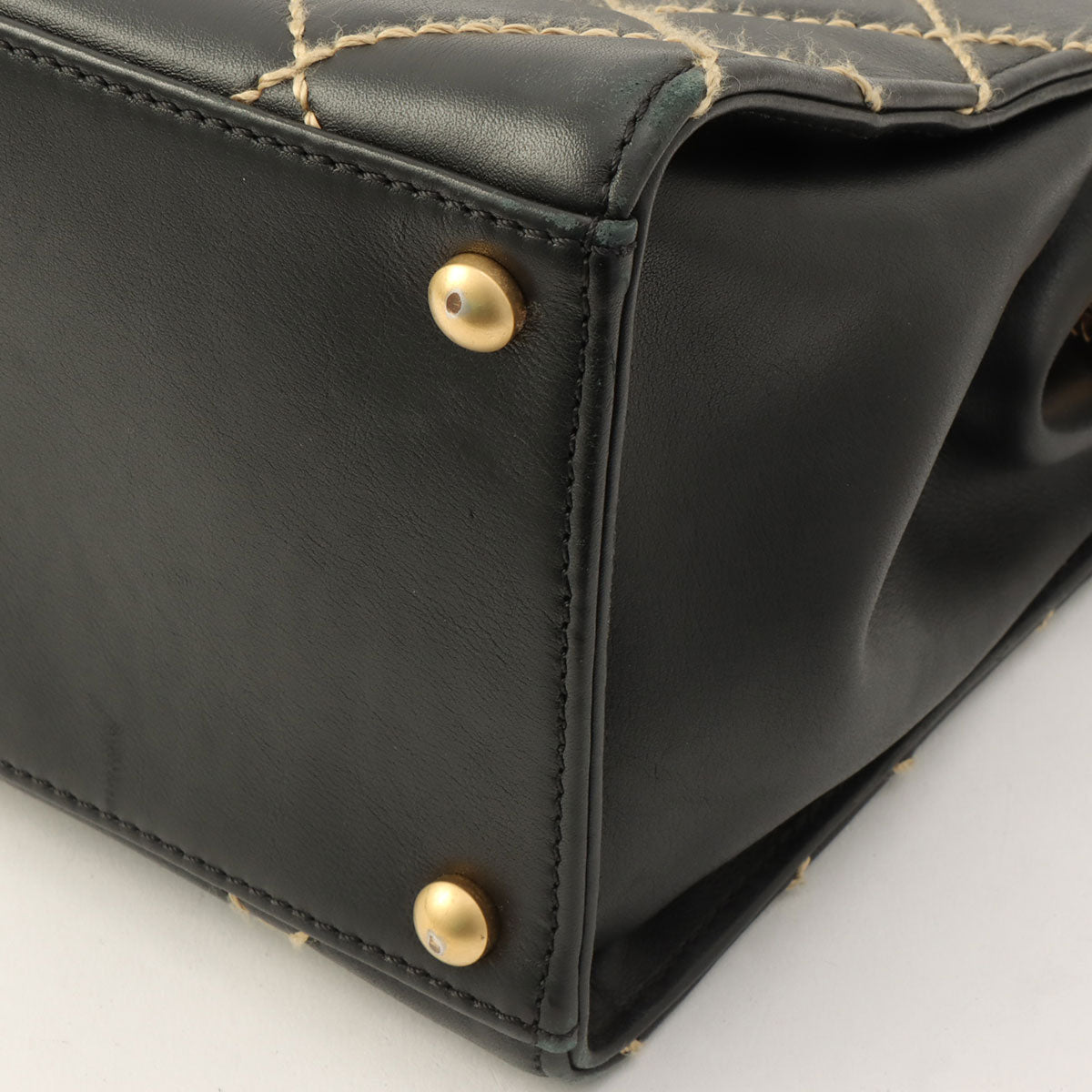 2004 Wild Stitch CC Mark Plate Handbag Black