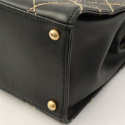 2004 Wild Stitch CC Mark Plate Handbag Black