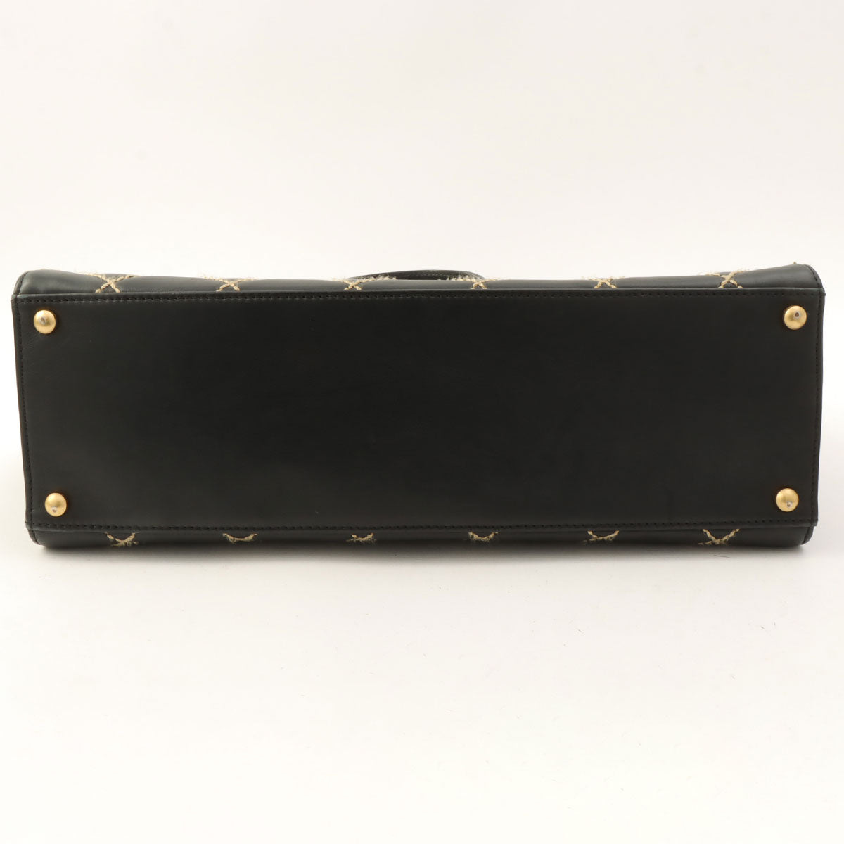 2004 Wild Stitch CC Mark Plate Handbag Black