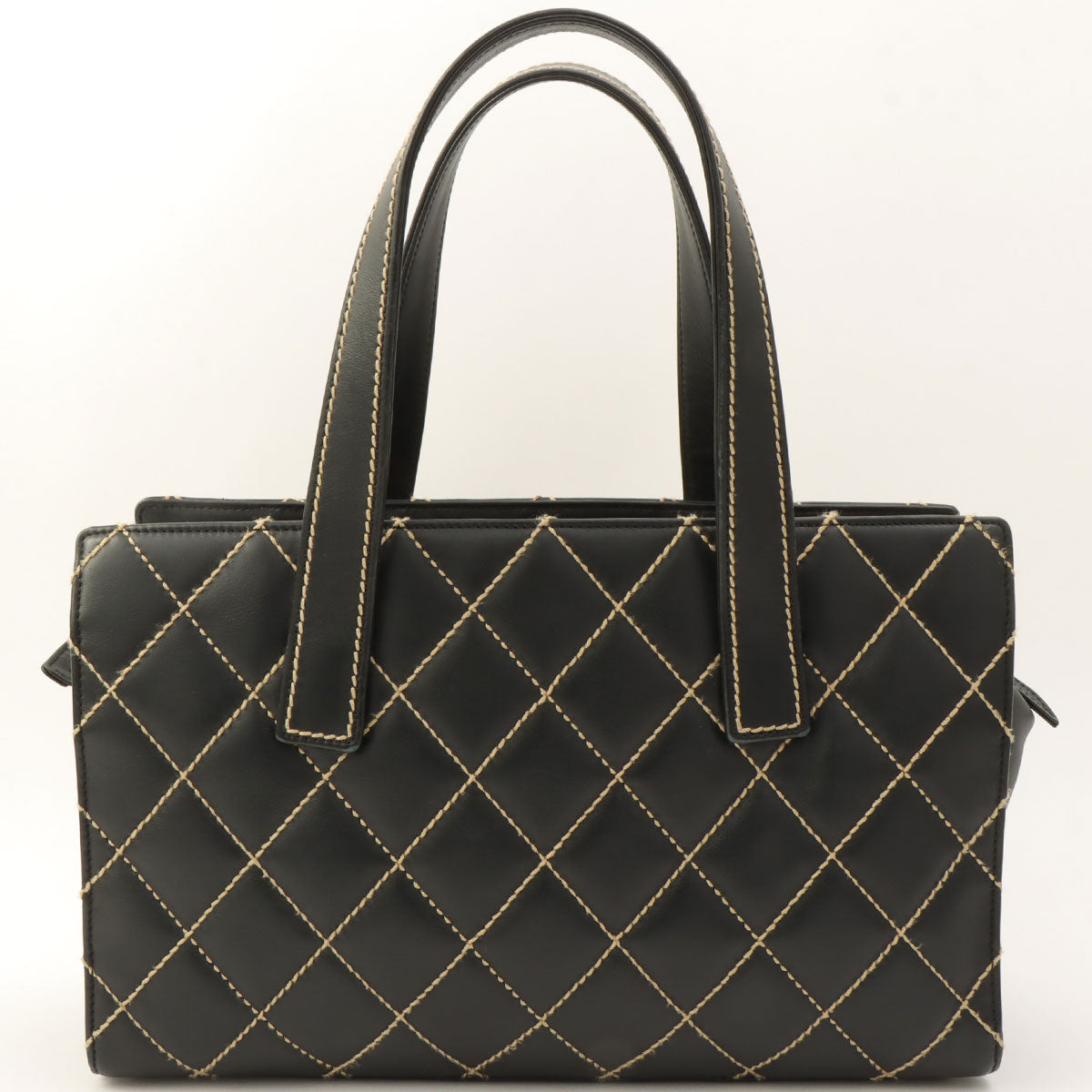 2004 Wild Stitch CC Mark Plate Handbag Black