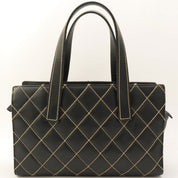 2004 Wild Stitch CC Mark Plate Handbag Black