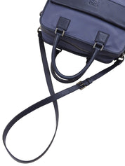 双色Anagram压纹两用包，海军蓝