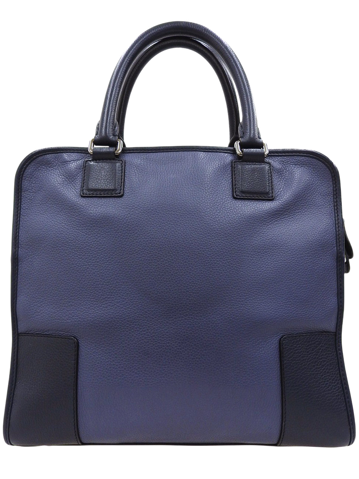 双色Anagram压纹两用包，海军蓝