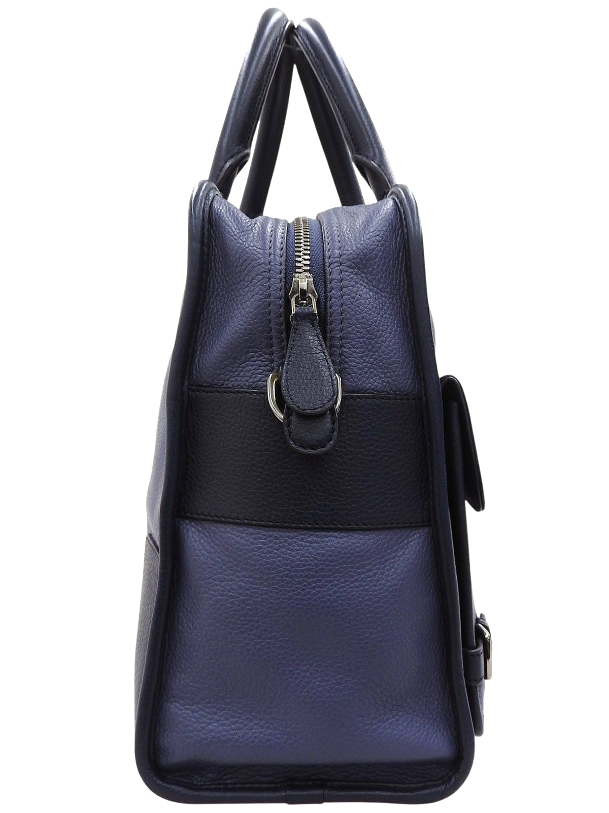 双色Anagram压纹两用包，海军蓝