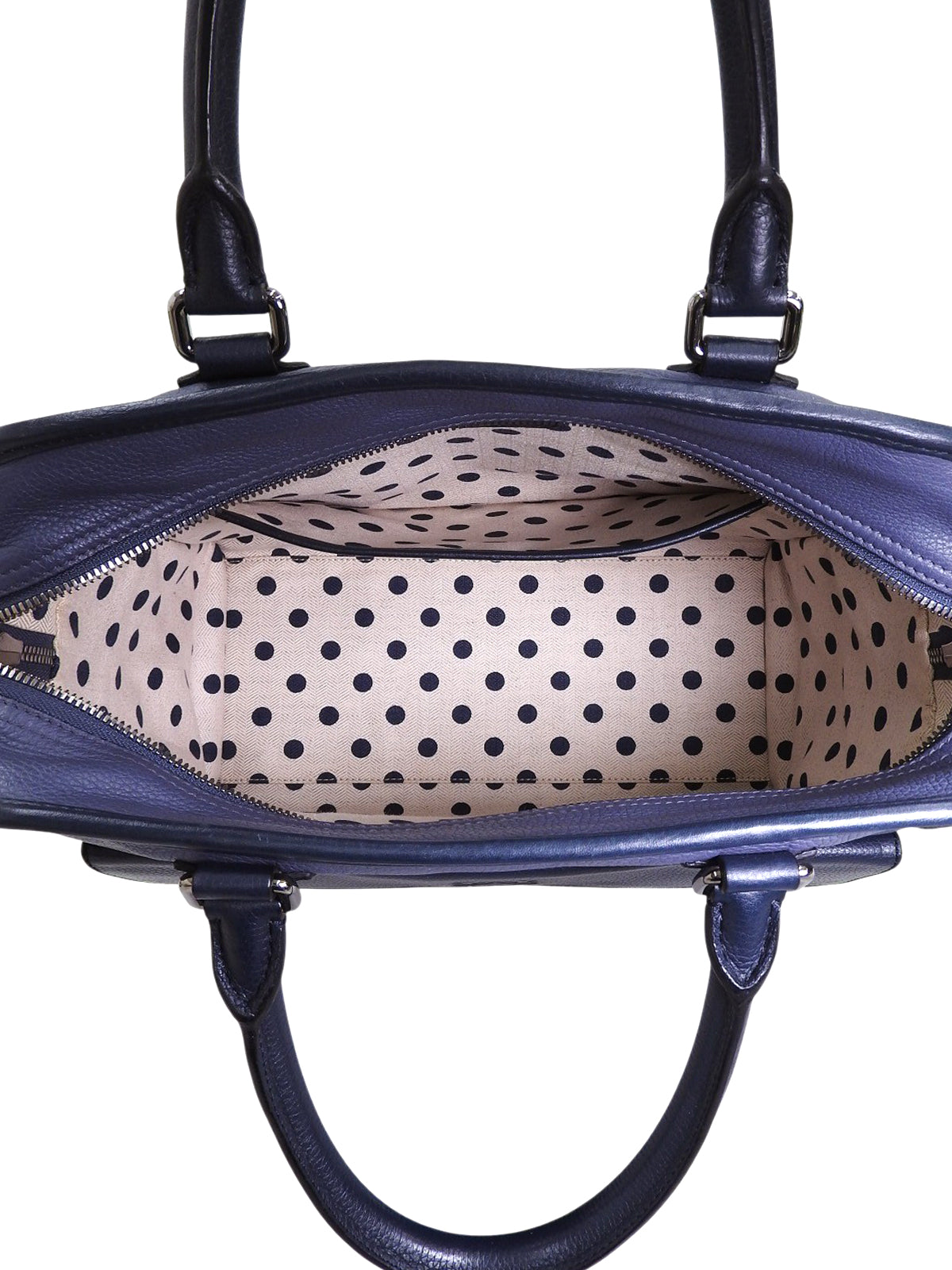 双色Anagram压纹两用包，海军蓝