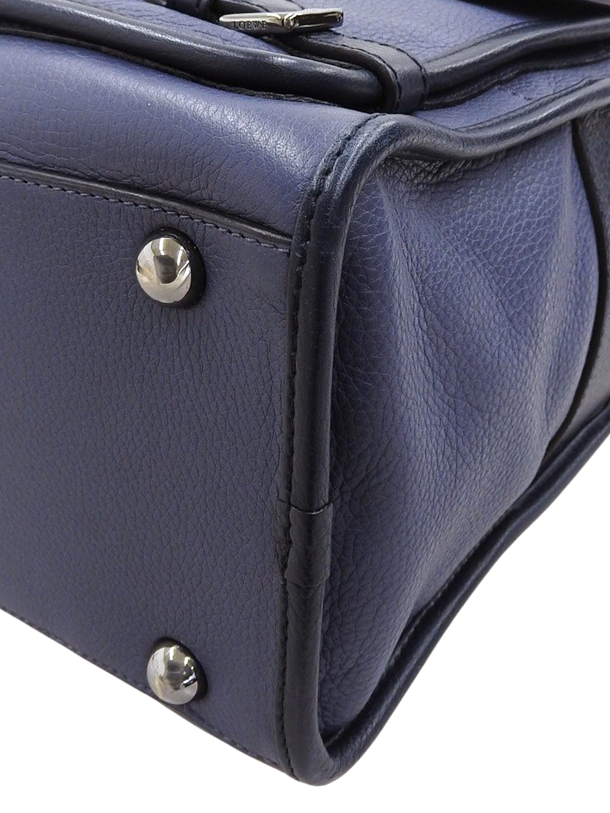 双色Anagram压纹两用包，海军蓝