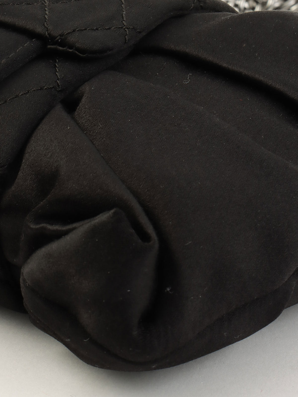 2008年頃製 サテン2.55リボンチェーンショルダーバッグ ブラック