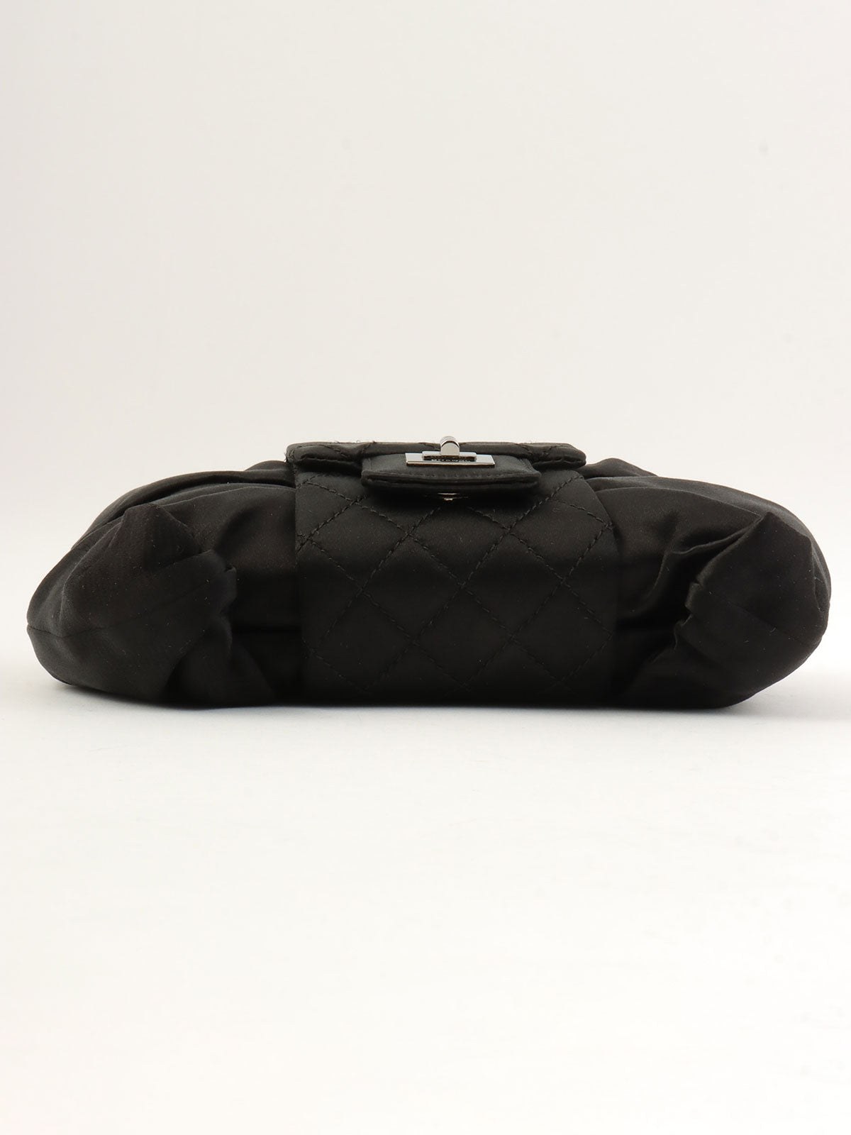 2008年頃製 サテン2.55リボンチェーンショルダーバッグ ブラック