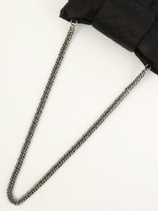 2008年頃製 サテン2.55リボンチェーンショルダーバッグ ブラック