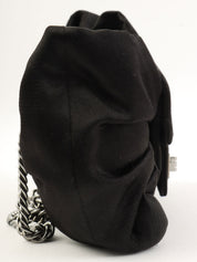 2008年頃製 サテン2.55リボンチェーンショルダーバッグ ブラック