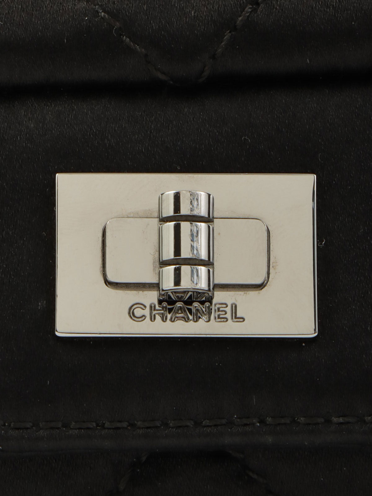 2008年頃製 サテン2.55リボンチェーンショルダーバッグ ブラック