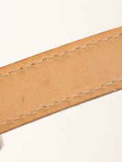 マカダムパターンロゴプレートショルダーバッグ ブラウン