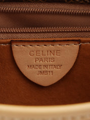 マカダムパターンロゴプレートショルダーバッグ ブラウン