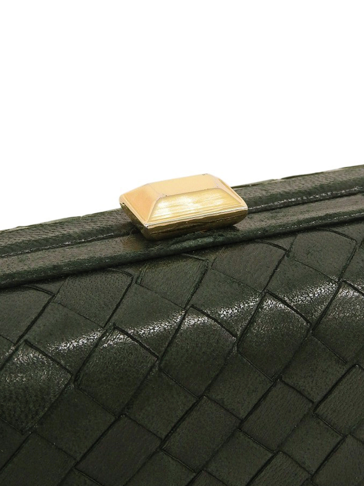 イントレチャートクラッチバッグ ダークグリーン