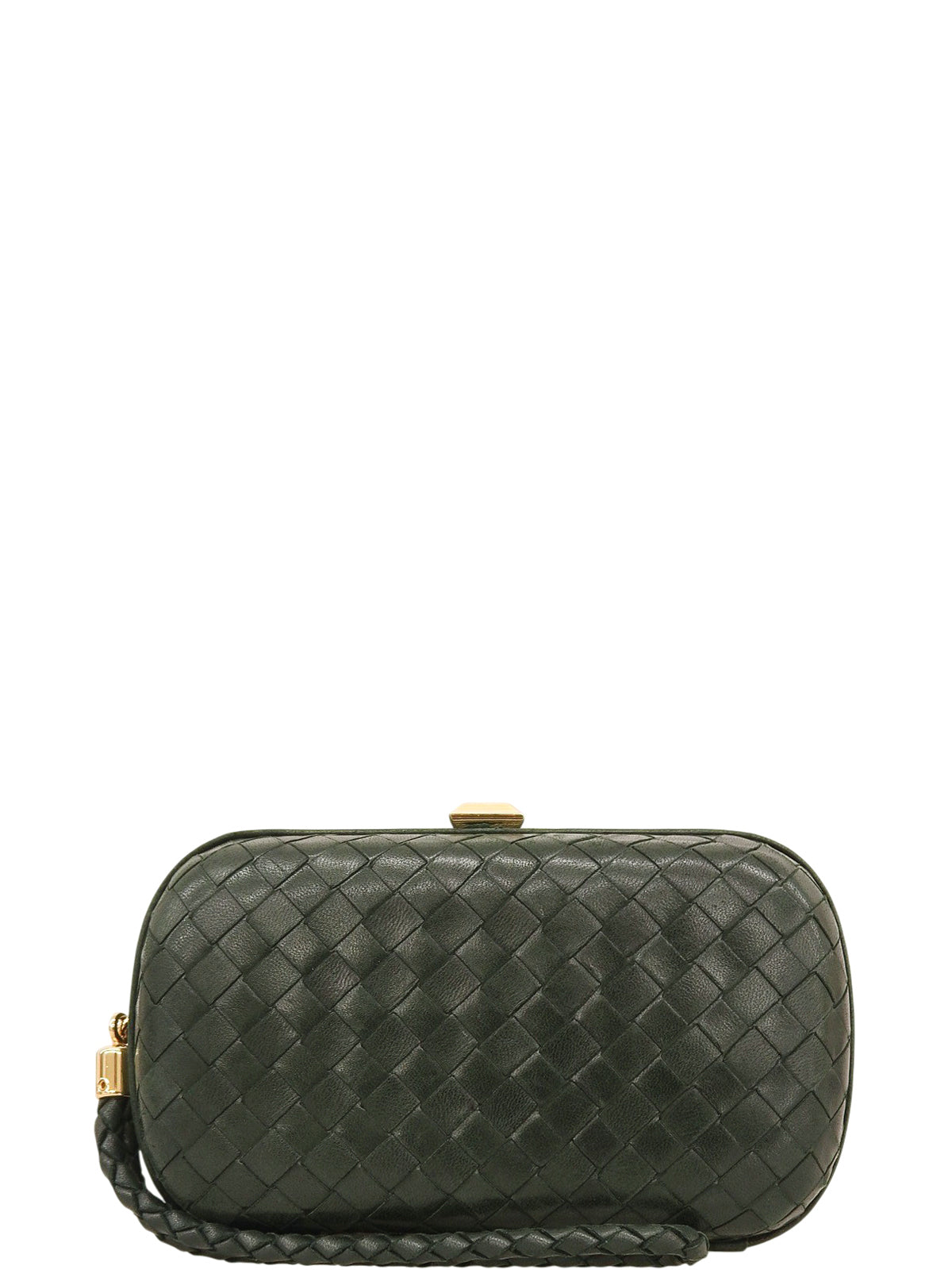 イントレチャートクラッチバッグ ダークグリーン