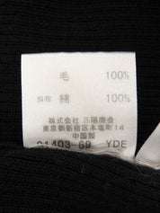 Nova Check Pattern Logo Button Knit Shirt in Black/Beige