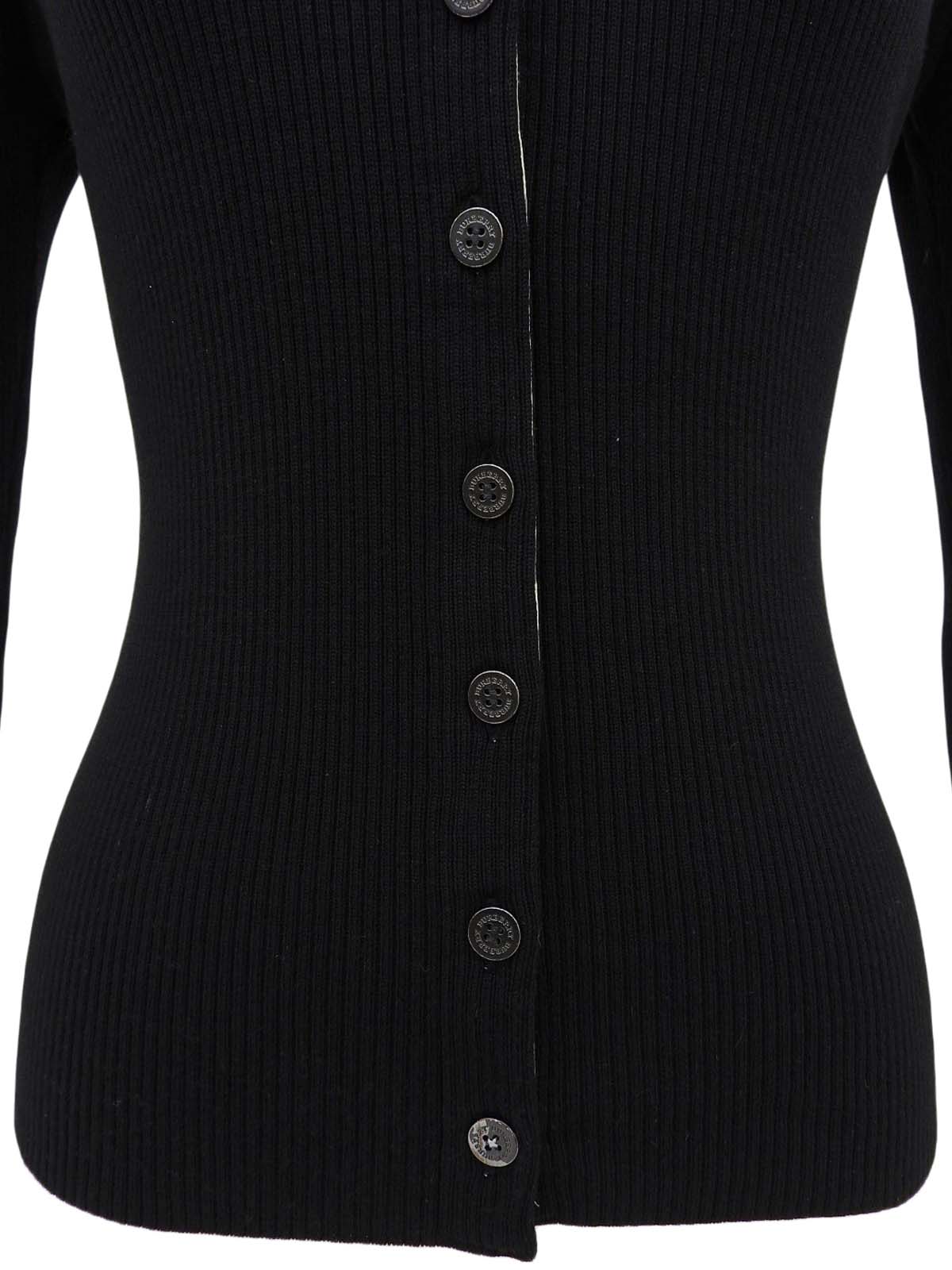 Nova Check Pattern Logo Button Knit Shirt in Black/Beige