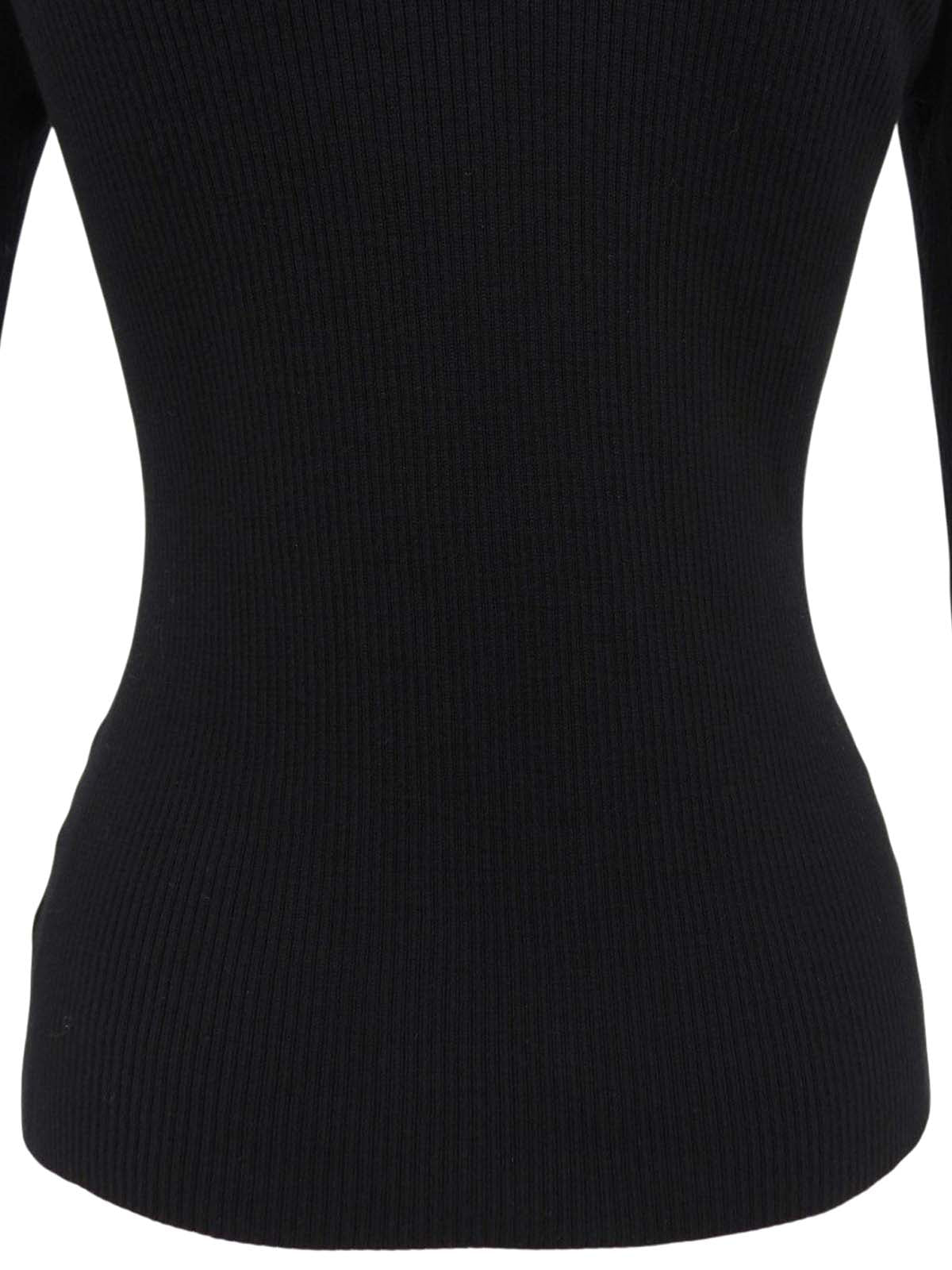 Nova Check Pattern Logo Button Knit Shirt in Black/Beige