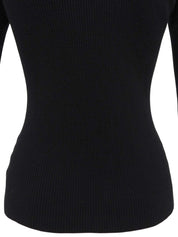 Nova Check Pattern Logo Button Knit Shirt in Black/Beige