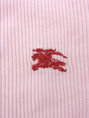 チェックパターンロゴ刺繍ポロシャツ #38 ピンク/マルチ