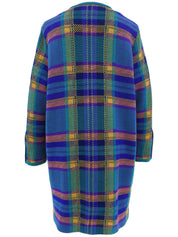 Check Pattern Long Cardigan, Multi