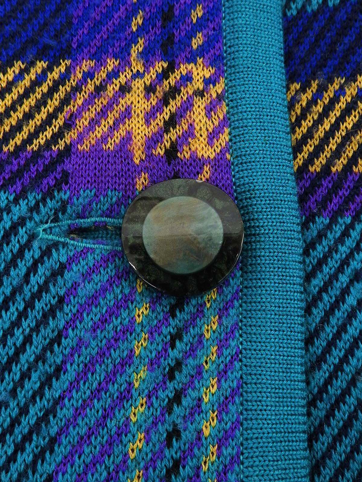 Check Pattern Long Cardigan, Multi