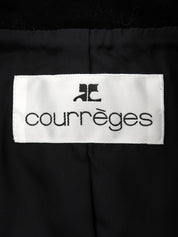 ベロアロゴボタンセットアップ ブラック