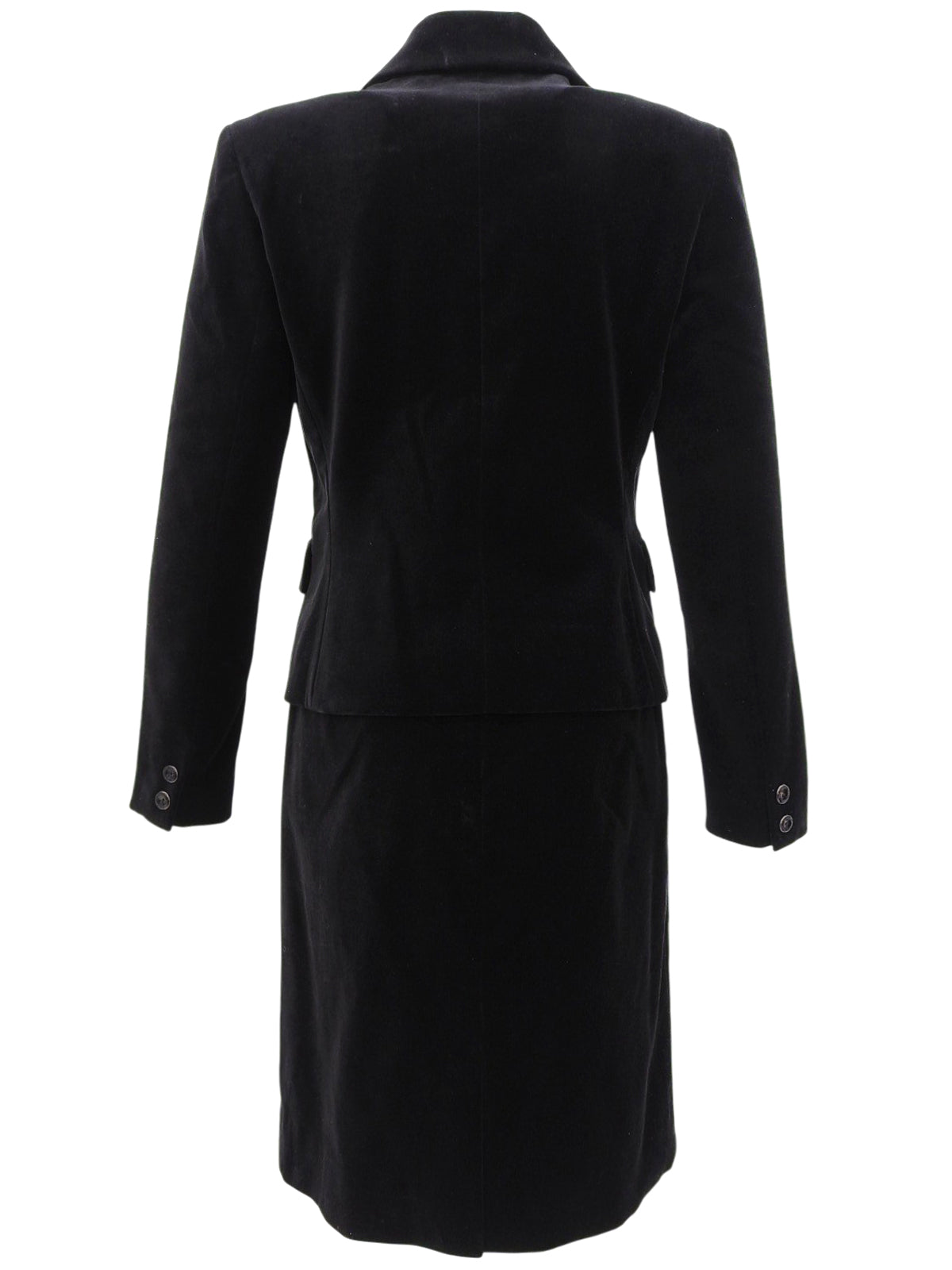 ベロアロゴボタンセットアップ ブラック