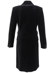 ベロアロゴボタンセットアップ ブラック