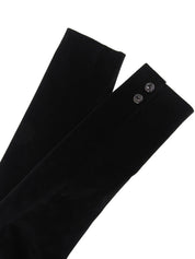 ベロアロゴボタンセットアップ ブラック