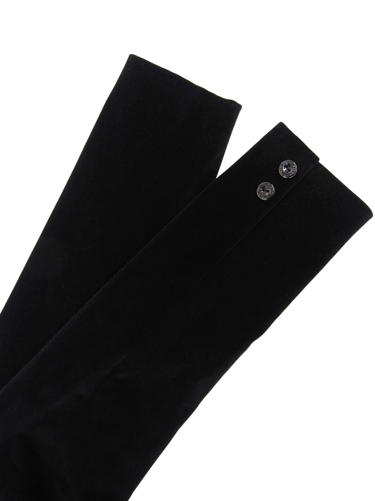 Velour Logo Button Set in Black
