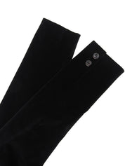 Velour Logo Button Set in Black