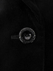 ベロアロゴボタンセットアップ ブラック