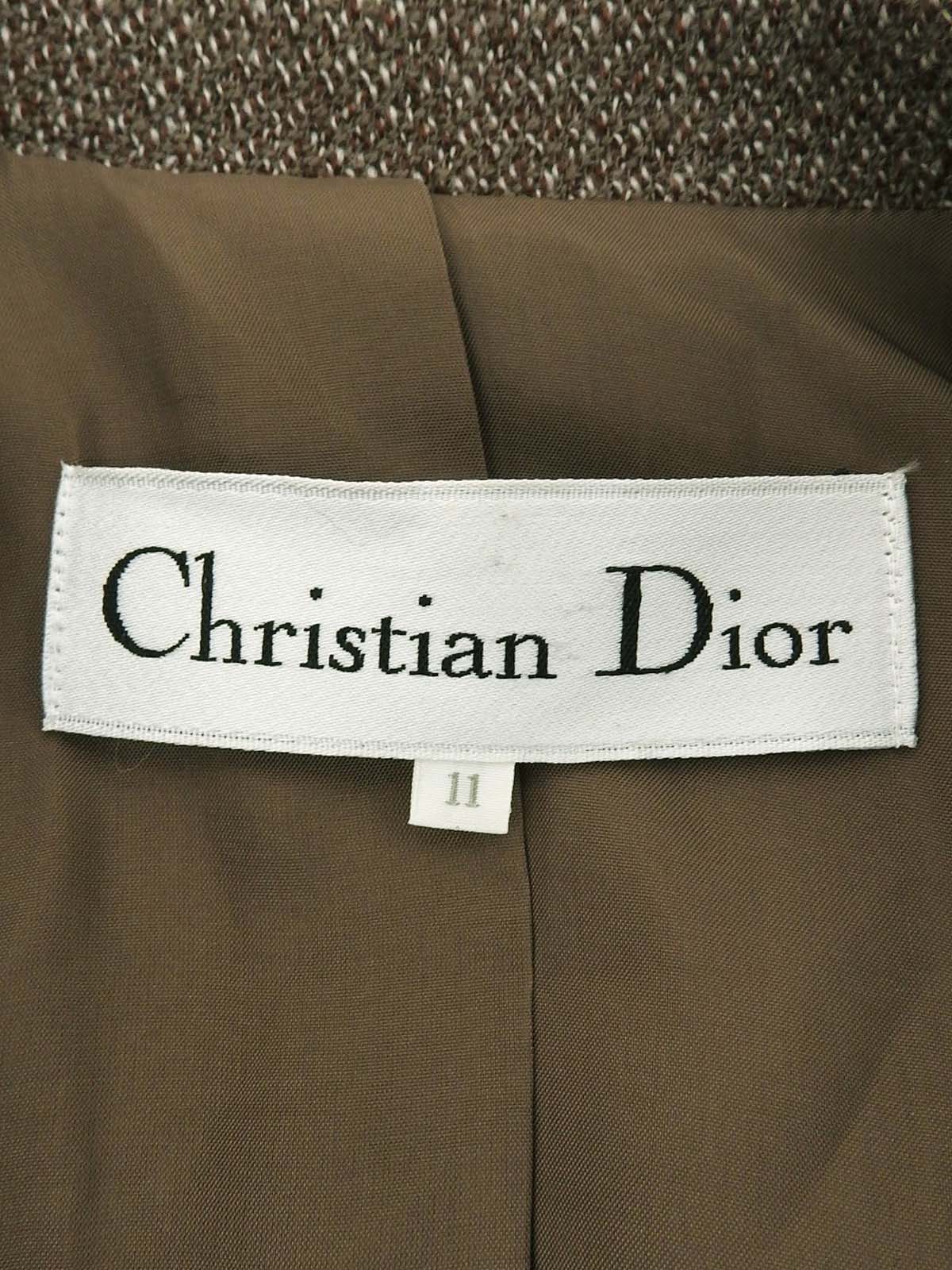 ウールデザインジャケット ブラウン