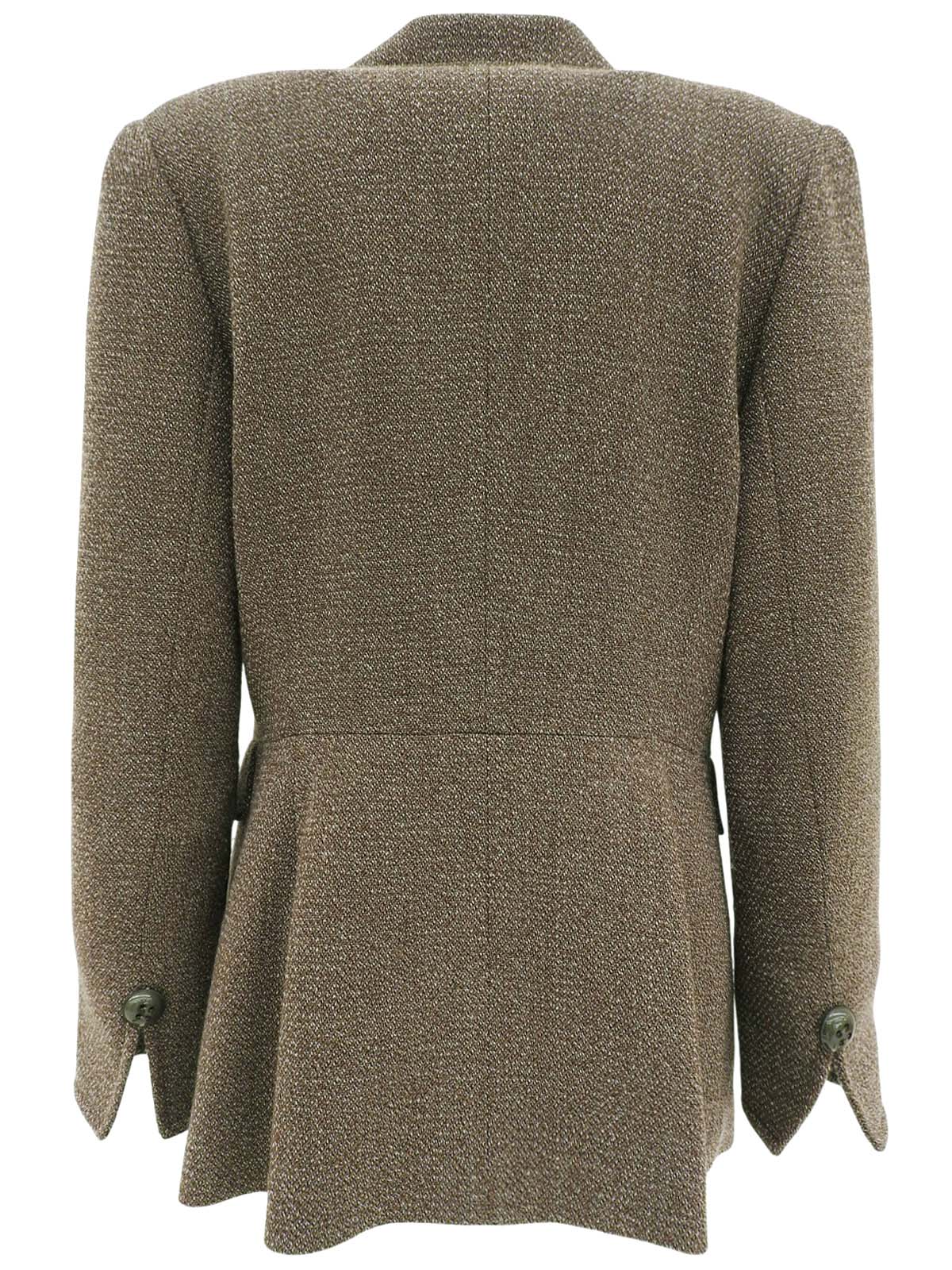 ウールデザインジャケット ブラウン