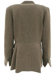 ウールデザインジャケット ブラウン