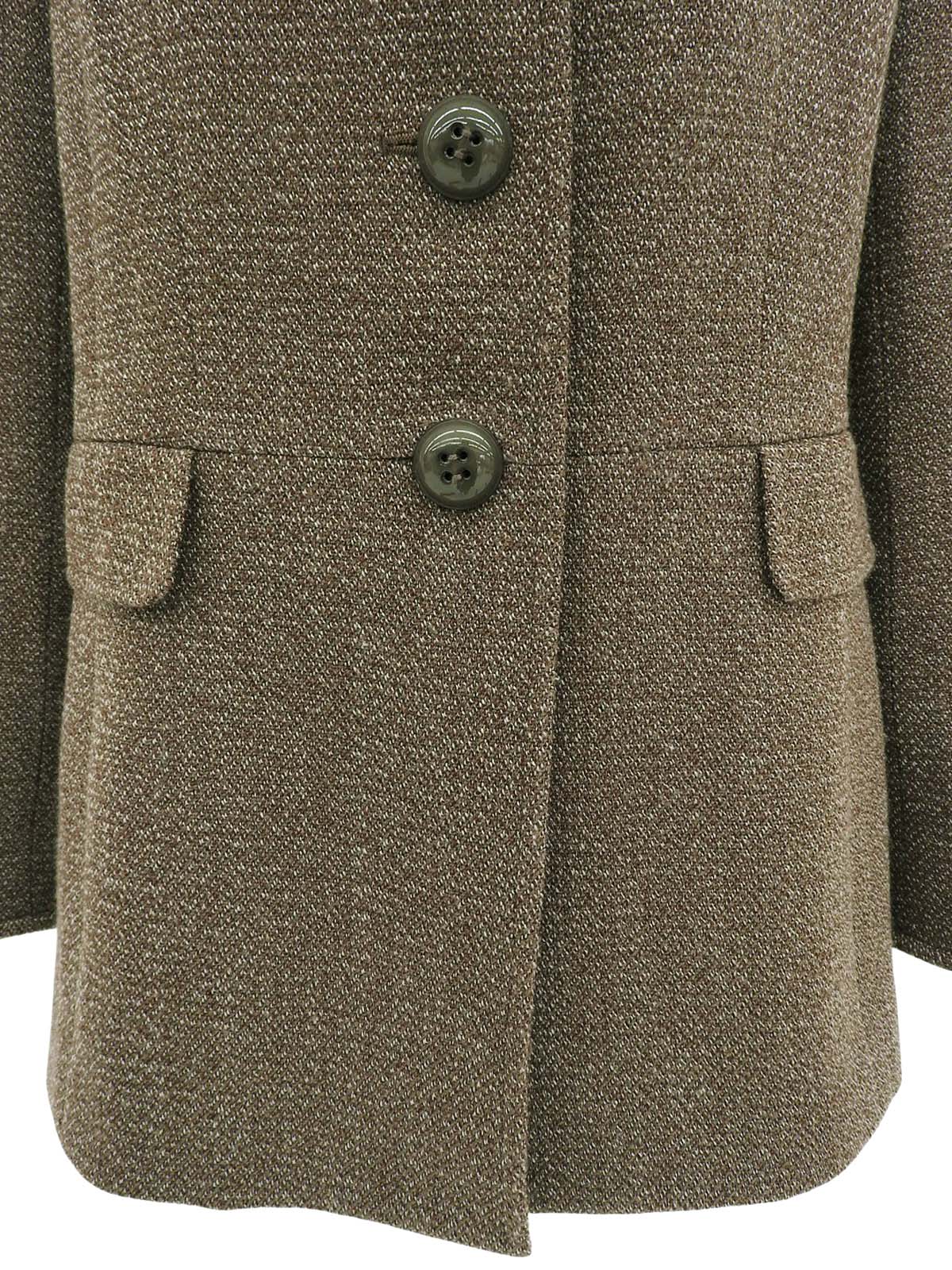 Wool Design Jacket #11 Brown