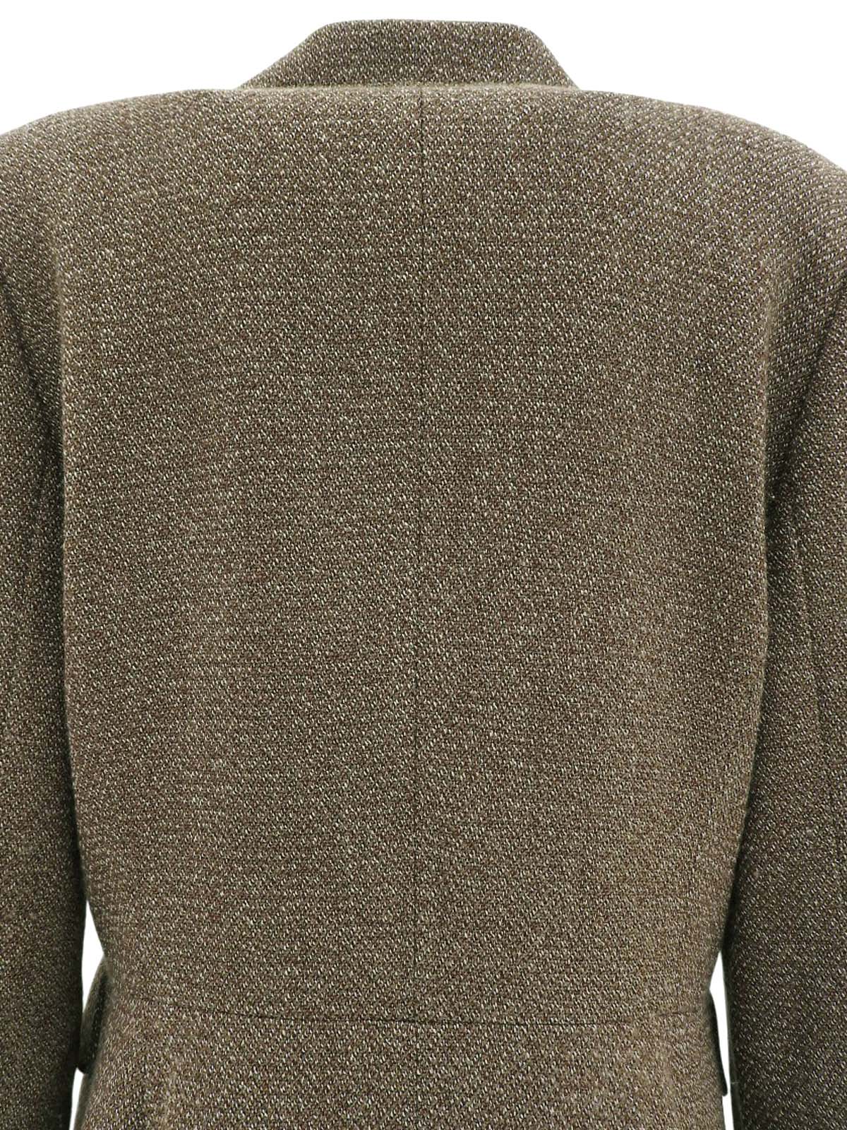 ウールデザインジャケット ブラウン