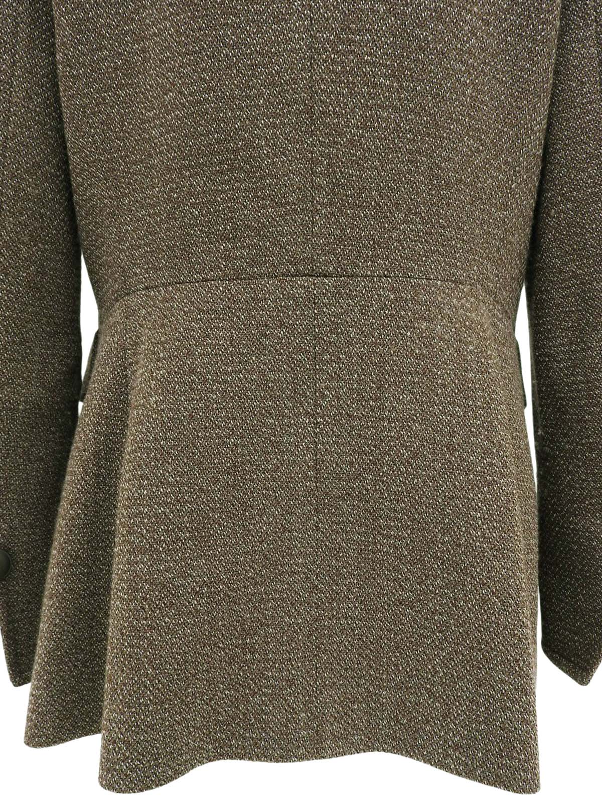 ウールデザインジャケット ブラウン