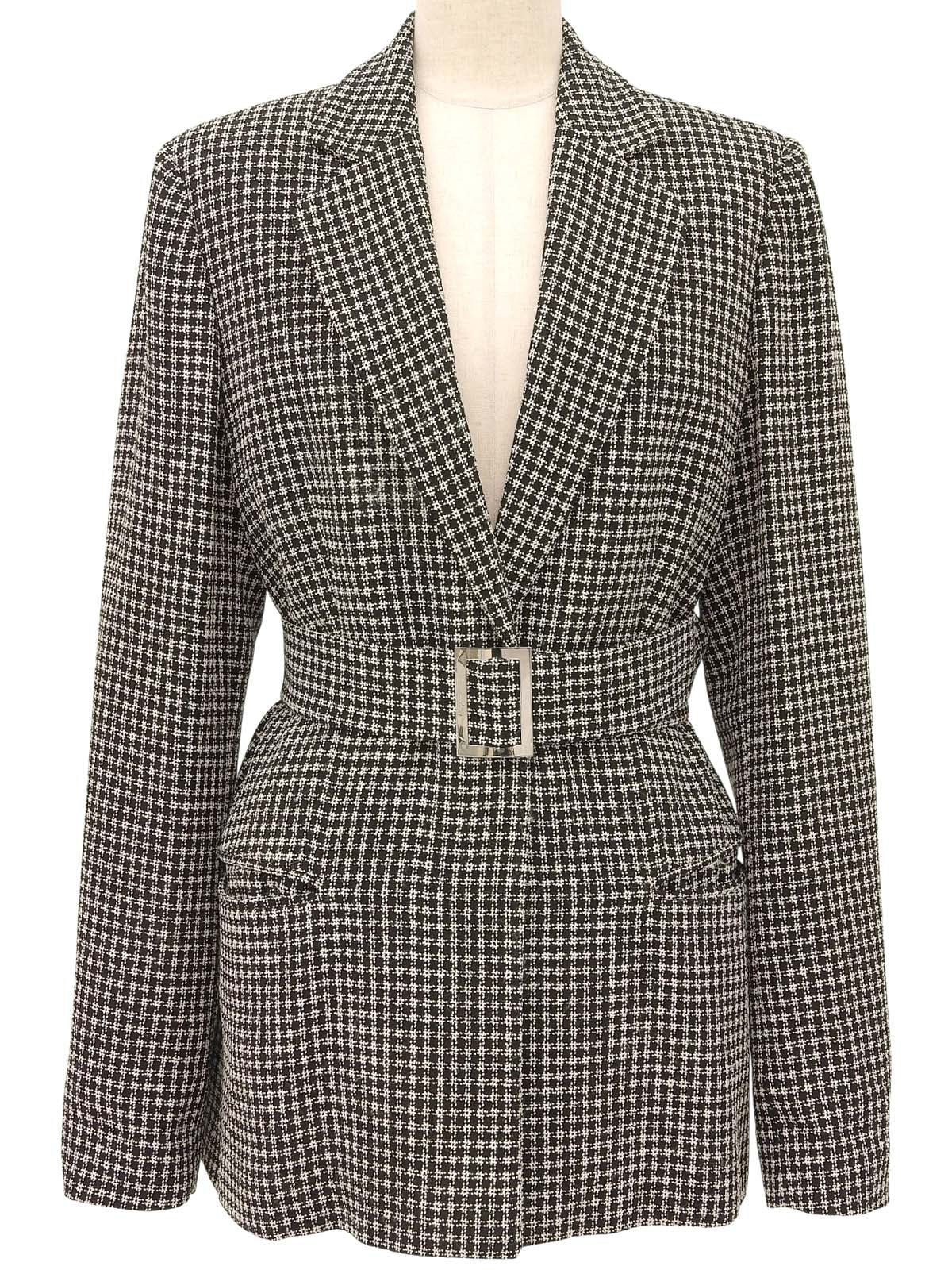 Check Pattern Jacket Black/White