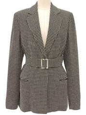 Check Pattern Jacket Black/White